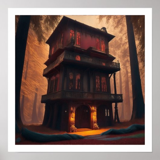 Poster Chinese Illustratie Matt (Voorkant)