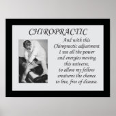 Poster Chiropractische aanpassing Citaat (Voorkant)