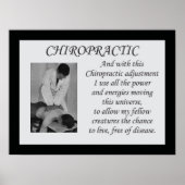 Poster Chiropractische aanpassing Citaat (Voorkant)