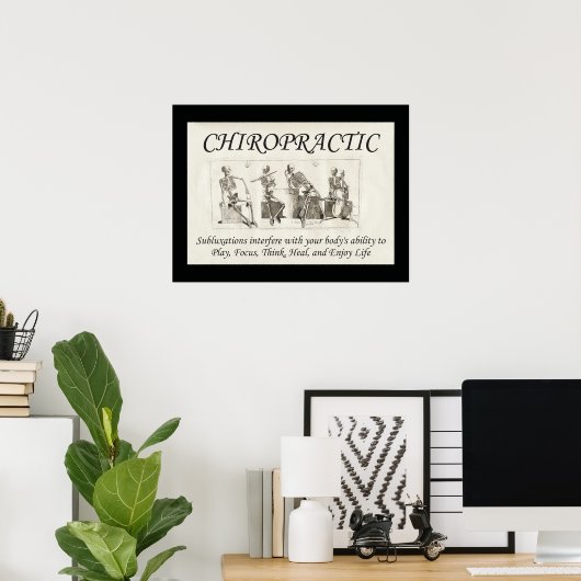 Poster chiropractische subluxing Quote (Thuiskantoor)