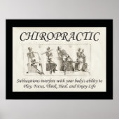 Poster chiropractische subluxing Quote (Voorkant)