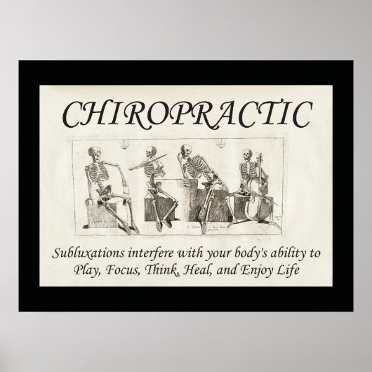 Poster chiropractische subluxing Quote (Voorkant)