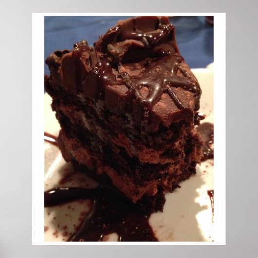 Poster Chocolade Cake (Voorkant)
