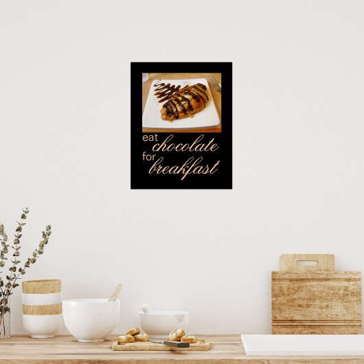 poster chocolade keukenkunst (Keuken)