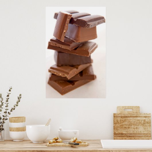 Poster Chocolade Snoep Bar (Keuken)