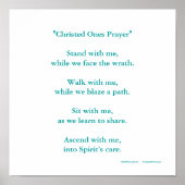 poster "Christed Ones Prayer" (Voorkant)