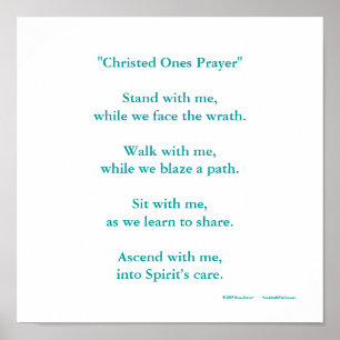 poster "Christed Ones Prayer"