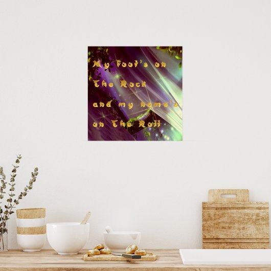 Poster Christelijk Gezegde (Keuken)