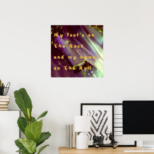 Poster Christelijk Gezegde (Thuiskantoor)