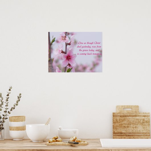 Poster Christelijk Gezegde (Keuken)