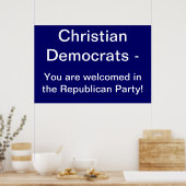 Poster Christelijke Democraten (Keuken)