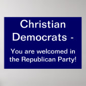 Poster Christelijke Democraten (Voorkant)