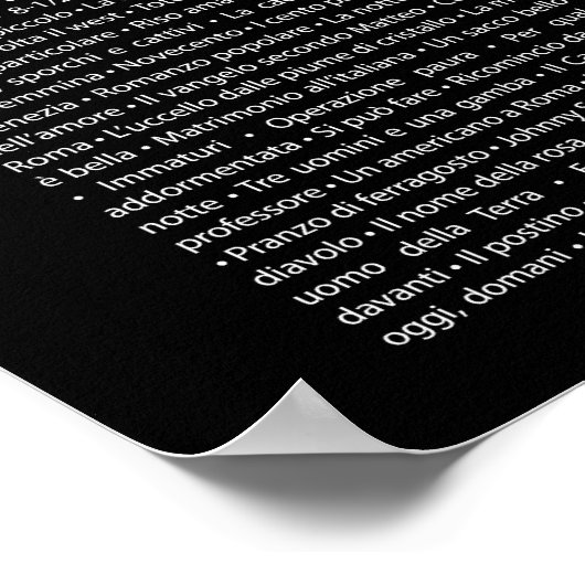 Poster Cinema Italiano (Hoek)