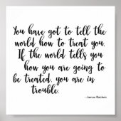 Poster citeert James Baldwin (Voorkant)