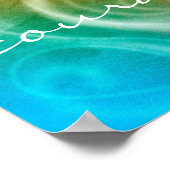 poster citeert moed bij kleurrijk abstract schilde (Hoek)