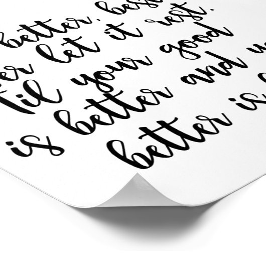 Poster citeert St. Jerome - Self Improvement (Hoek)