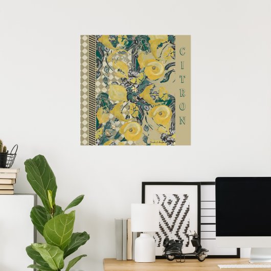 Poster Citron (Thuiskantoor)
