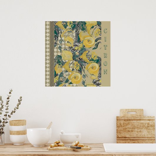 Poster Citron (Keuken)