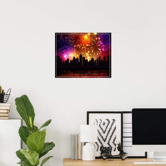 Poster-Cityscape Poster (Thuiskantoor)