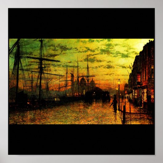 Poster-Classic/-John Atkinson Grimshaw Poster (Voorkant)