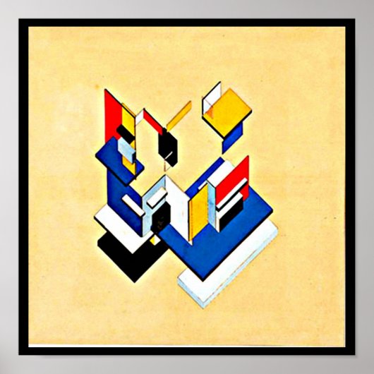 Poster-Classic Vintage-Theo Van Doesburg 20 Poster (Voorkant)