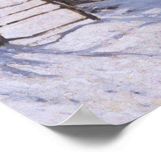 Poster Claude Monet The Magpie Winter Bird Lands (Hoek)