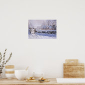 Poster Claude Monet The Magpie Winter Bird Lands (Keuken)