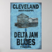 Poster Cleveland Mississippi Blues (Voorkant)