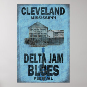 Poster Cleveland Mississippi Blues