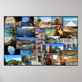poster collage de la isla de Mallorca (Voorkant)