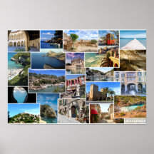 poster collage Mallorca en Baleares