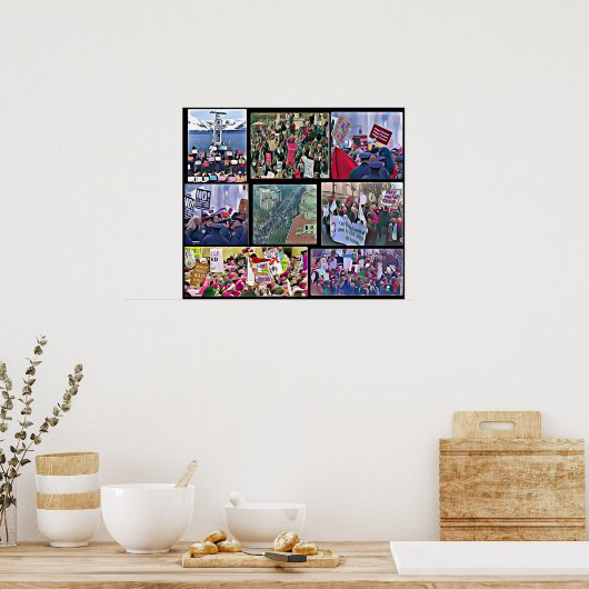 Poster collage voor dames in maart (Keuken)