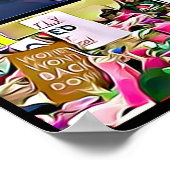 Poster collage voor dames in maart (Hoek)