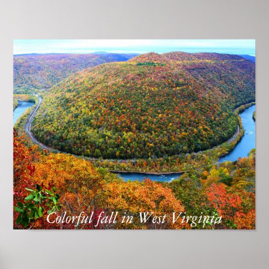 Poster Colorful herfst in West-Virginia (Voorkant)