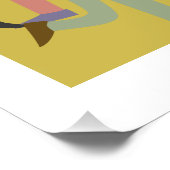 Poster colorful people dancing (Hoek)