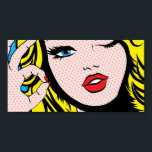 Poster - Comic Girl O-K Pop Art<br><div class="desc">Je hebt de keuze om dit te lijsten en alle posters die ik heb.</div>