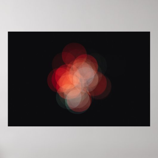 Póster con fotografía efecto bokeh poster (Voorkant)