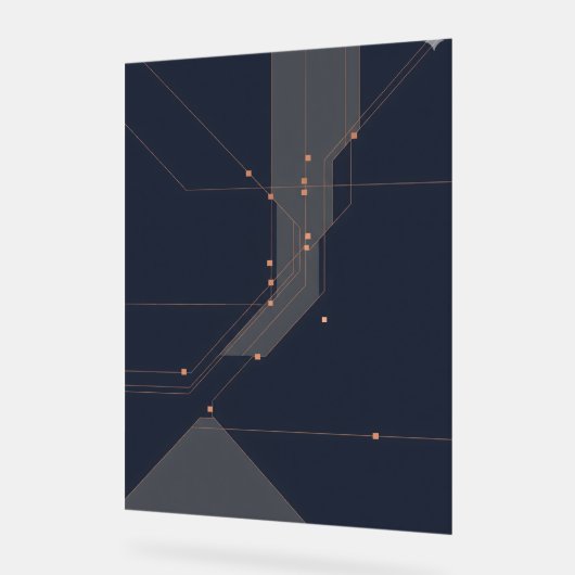 Póster 'Constelación de Código' Acryl Bord (Hoek)