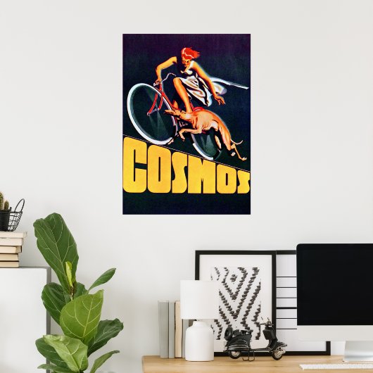  Poster Cosmos Bicycle (Thuiskantoor)