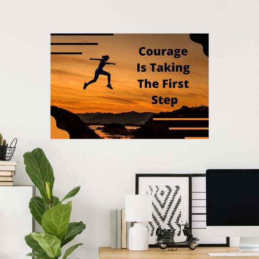 poster "Courage" (Thuiskantoor)