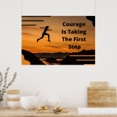 poster "Courage" (Keuken)