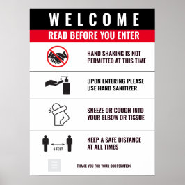 POSTER COVID ENTRANCE