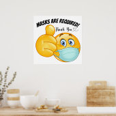 POSTER COVID MASK (Keuken)