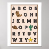 Poster Cowboy Alphabet (Voorkant)