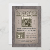 poster cowboy verjaardag kaart (Voorkant)