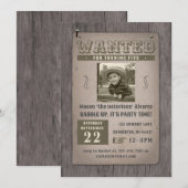 poster cowboy verjaardag kaart (Voorkant / Achterkant)