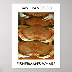 Poster, CRAB, SAN FRANCISCO, VISSERS WHARF Poster
