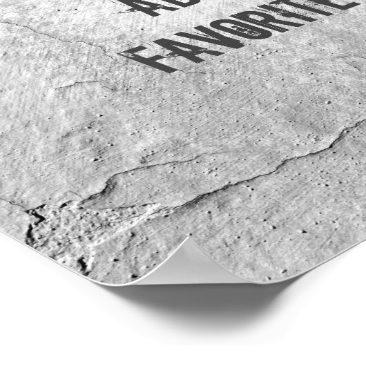 poster creëer je eigen quote gekraakt stucco desig (Hoek)