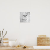 poster creëer je eigen quote gekraakt stucco desig (Keuken)