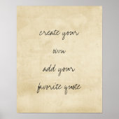 poster creëer je eigen verstoorde textuur sepia (Voorkant)